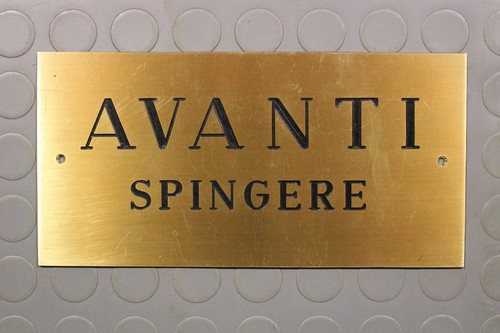 Scritta targa vintage avanti - vintage,