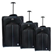 SET 3 TROLLEY DA VIAGGIO NERI