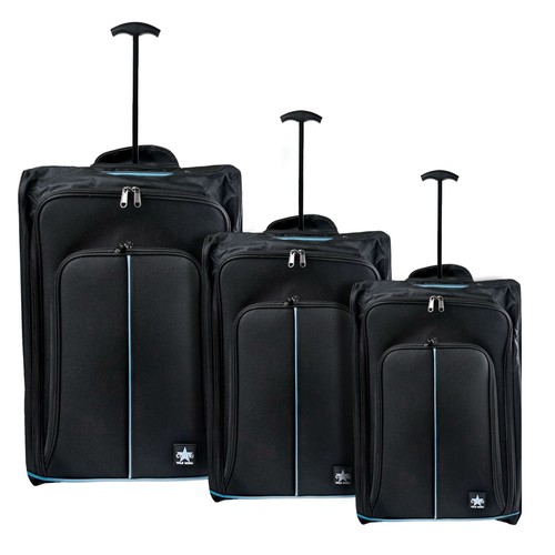Set trolley viaggio neri - set, da