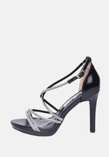 Sandali Donna Tacco Alto Gioiello Tacchi Eleganti Cerimonia Cinturino e Strass 