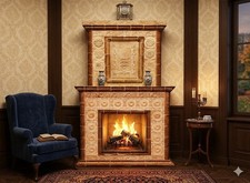 Handmade relief glazed tiles - glazed,