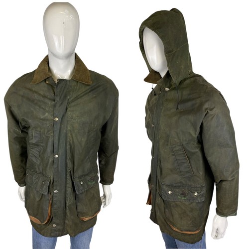 Giacca cerata verde vintage - giacca,