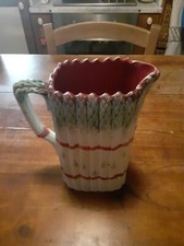 Pichet Brocca barbotine Onnaing Asparagi