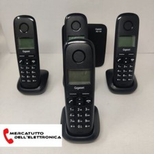 Telefono Cordless Gigaset A170 Quadruplo  Rubrica Display Illuminato Sveglia