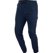 PANTALONI MOTO BERING RICHIE BLU NAVY CARGO TESSUTO STRETCH TG M