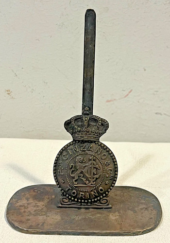 Fermacarte antico metallo - fermacarte, in