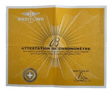 BREITLING Certificato De