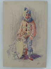 disegno dessin Franco Resecco Pagliaccio