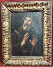 QUADRO RITRATTO FRANCESCO DI PAOLA - OLIO SU TELA 26x37cm - dell' 700