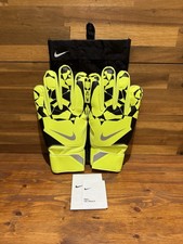 Guanti portiere Nike Match Volt giallo/nero/argento metallizzato taglia 10 nuovi