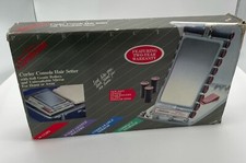 Console arricciacapelli da viaggio vintage SUNBEAM modello 62-8G ha 20 rulli, specchio, clip 