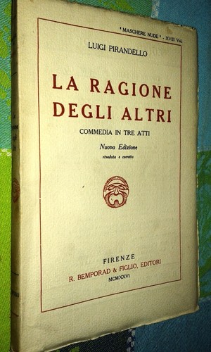 Luigi pirandello ragione - luigi,