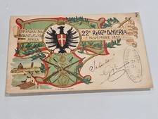 CARTOLINA REGGIMENTALE 22° REGGIMENTO DI FANTERIA