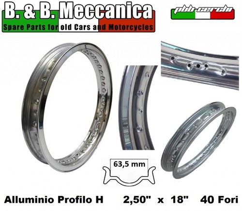 Cerchio alluminio x 18 - in,
