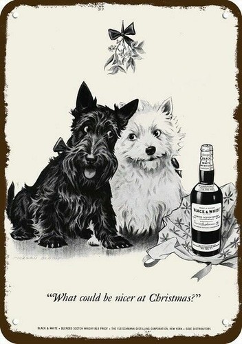 1950 black white whisky - &, &