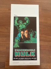 112S LOCANDINA, L'INCREDIBILE HULK BILL BIXBY LOU FERRIGNO Incredible 1980