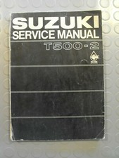 SERVICE MANUAL SUZUKI T500-II TITAN T500-2 EPOCA 1969 MANUALE OFFICINA INGLESE