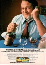 FLORIO BRANDY SICILIA MEDITERRANEO GOCCETTO 1972 Pubblicità originale 1 pagina