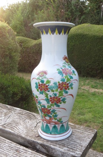 Vaso giapponese kutani - vaso,