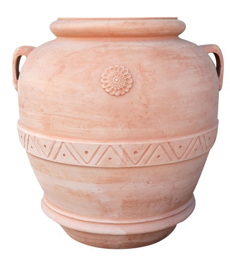 Vaso orcio terracotta fatto - vaso,