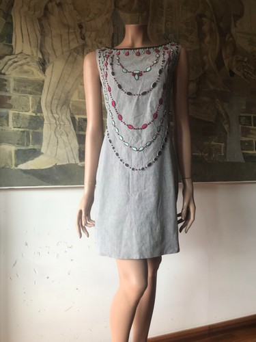 Abito cotone con ricami - in,