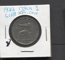 1922- Italy- XF-1 Lire