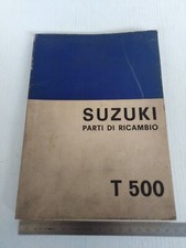 manuale parti ricambio italiano Suzuki T 500 500-II 500-III 500-R 500-J T500