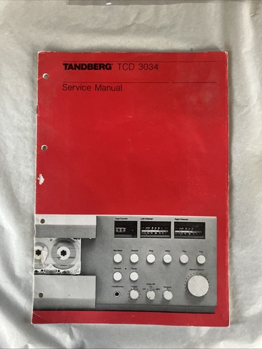 Tandberg tcd 3034 - tandberg, manuale