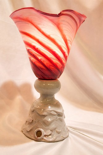 Stupenda lampada arte legno