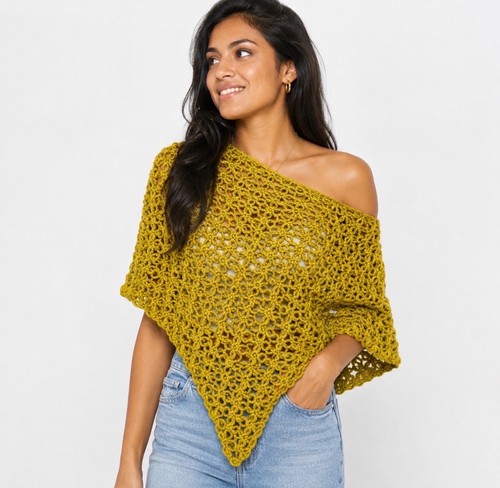 Cardigan poncho boho scialle