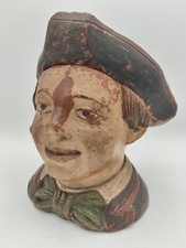  Antica Pubblicità   GIANDUIA/CAFFAREL.  Rarissima Testa In Terracotta Dipinta