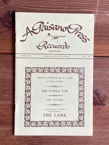 California literary ephemera - california, ~