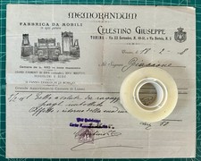 Rara Fattura Fabbrica Mobili