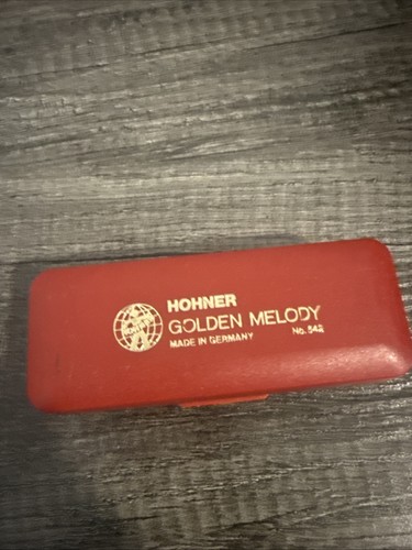 Hohner golden melody harmonica - golden,