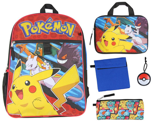 Pokemon backpack 5pc - backpack,