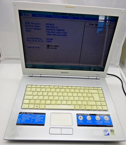 Notebook sony vaio - notebook,