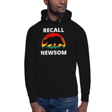 Best Men's Hoodie Gavin Newsom recall special election 2021 sunset design