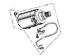 COMPATIBILE CON TESTA DI MARTELLO. MOTORINO DI AVVIAMENTO PER GT150 e GTs150 BUGGY