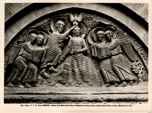 Cartolina arezzo chiesa s - cartolina,