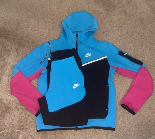 Tuta nike tech pile blu - tech,