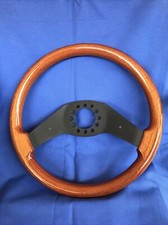 VOLANTE AUTO LEGNO SPORTIVO DIAMETRO 37 CM. 100% MADE IN ITALY NUOVO !!!!!