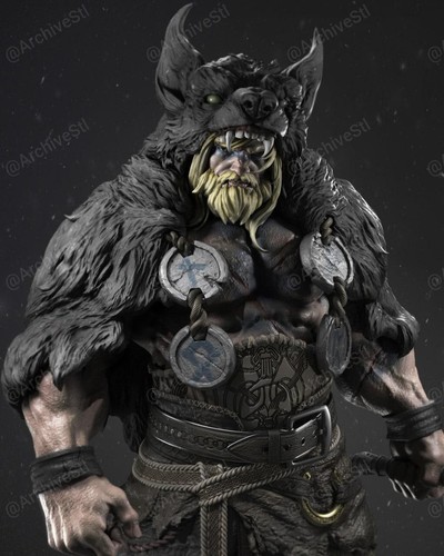 Statua scultura resina - resina, thor