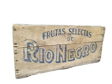 Cassetta frutta in legno  PERAS ARGENTINAS  RIO NEGRO per abbellimento