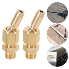  Ugelli per fontana in ottone da 2 pezzi, ugelli per spruzzatura d'acqua,