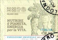 2015 italia repubblica EXPO Milano Xilografie Della Agricoltura Tatti usata