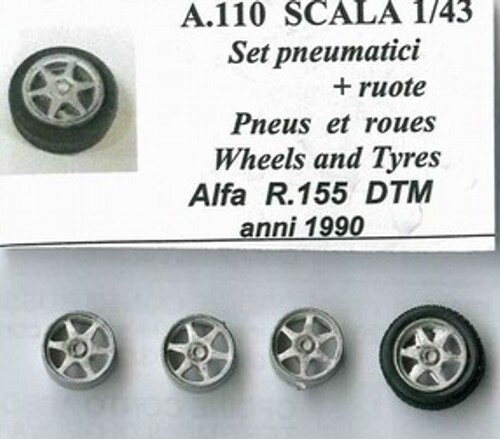 Ruote alfa romeo 155 dtm - 1/43,