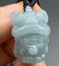 Ciondolo Giadeite Giada Naturale A Naturale Certificato Video Cartone Animato Drago Leone 420070