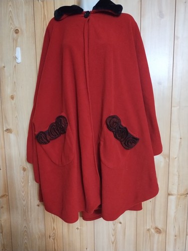 Poncho moda donna rosso - poncho, os