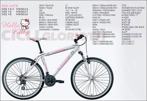 Hello kitty mtb pollici - 26,