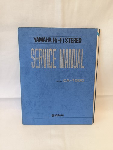 Yamaha 1000 manuale - ca-1000, di